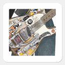 Search for vintage guitar stickers Retro