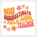 Search for never underestimate stickers Teacher