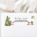 Search for forest animals return address labels Woodland