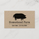 Search for farm business cards Pig