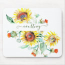Search for sunflowers mouse mats Watercolor