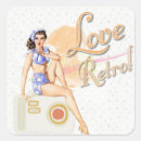 Search for vintage lady stickers Retro
