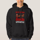 Search for funny dog christmas hoodies Paws