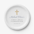 Search for first communion plates Boy