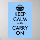 Search for blue keep calm carry on posters Crown