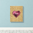 Search for glitter canvas prints Gold