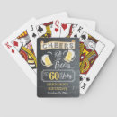 Search for 60th birthday playing cards Cheers and beers