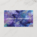 Search for purple business cards Watercolor