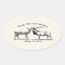 Search for deer oval stickers Woodland