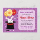 Search for magic show birthday invitations Wand