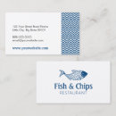 Search for seafood restaurant business cards Nautical