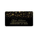 Search for gold snowflake return address labels Snowflakes