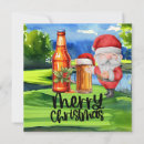 Search for funny golf christmas cards Santa