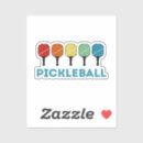 Search for pickleball paddle stickers Retro