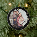 Search for gold star christmas tree decorations Black and gold