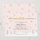 Search for gold silver baby shower invitations Winter wonderland