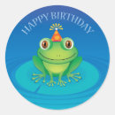 Search for frog birthday stickers Amphibian
