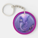 Search for mermaid art key rings Blue