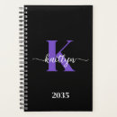 Search for purple planners Black