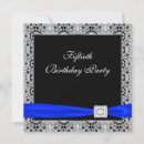 Search for royal blue 50th birthday invitations Fifty