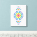 Search for abstract floral design canvas prints Mandala