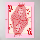 Search for queen of hearts posters Red