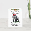 Search for gorilla christmas cards Funny