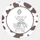 Search for farm thank you stickers Cow