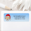 Search for cartoon face return address labels Xmas