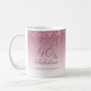 Search for 40 and fabulous mugs Glitter