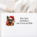 Search for dog breeds return address labels German shepherd