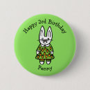 Search for rabbit birthday badges Bunny