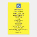 Search for handicap signs Warning