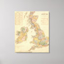 Search for british isles map canvas prints England