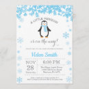 Search for holiday baby boy shower invitations Snowflake