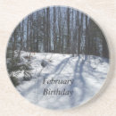 Search for winter snow scene coasters Trees