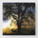 Search for oak clocks Horse