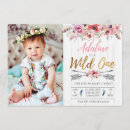 Search for tribal 1st birthday invitations Pink