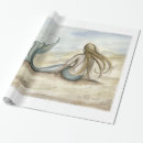 Search for little mermaids wrapping paper Teal