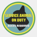 Search for service animal stickers Dog