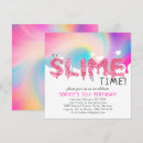 Search for slime birthday invitations Glitter