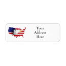 Search for national flag return address labels Patriotism