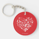 Search for space key rings Heart