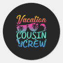 Search for funny cousin stickers Beach