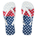 Search for usa flag flipflops Red white and blue