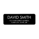 Search for editable return address labels Black