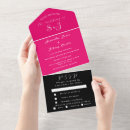 Search for magenta pink wedding invitations Trendy