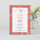 Search for red 40th birthday invitations Contemporary