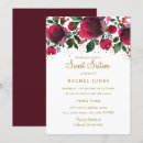 Search for red and gold birthday invitations Watercolor