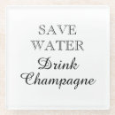 Search for champagne coasters Typography